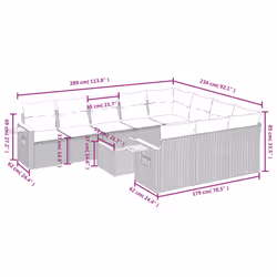 VidaXL 3259581 ensemble de meubles de jardin