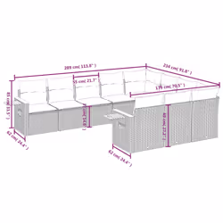VidaXL 3259584 ensemble de meubles de jardin