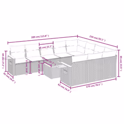 VidaXL 3259587 ensemble de meubles de jardin