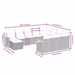 VidaXL 3259610 ensemble de meubles de jardin