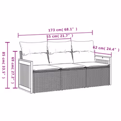 VidaXL 3259836 ensemble de meubles de jardin