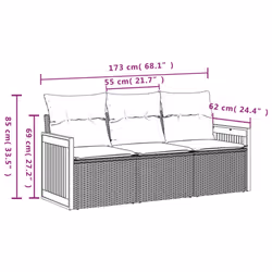 VidaXL 3259841 ensemble de meubles de jardin