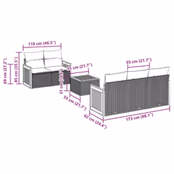 VidaXL 3259868 ensemble de meubles de jardin