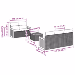 VidaXL 3259869 ensemble de meubles de jardin