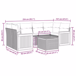 VidaXL 3259883 ensemble de meubles de jardin