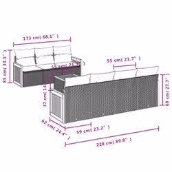 VidaXL 3259888 ensemble de meubles de jardin