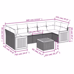VidaXL 3259892 ensemble de meubles de jardin