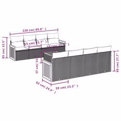 VidaXL 3259899 ensemble de meubles de jardin
