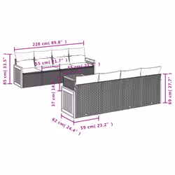 VidaXL 3259902 ensemble de meubles de jardin