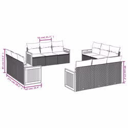 VidaXL 3259917 ensemble de meubles de jardin