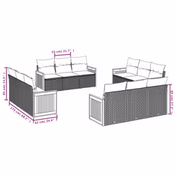 VidaXL 3259918 ensemble de meubles de jardin
