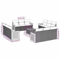 VidaXL 3259921 ensemble de meubles de jardin