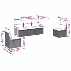 VidaXL 3259927 ensemble de meubles de jardin