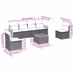 VidaXL 3259946 ensemble de meubles de jardin
