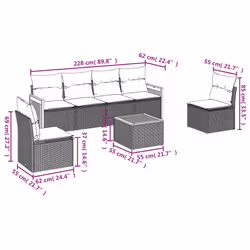 VidaXL 3259948 ensemble de meubles de jardin
