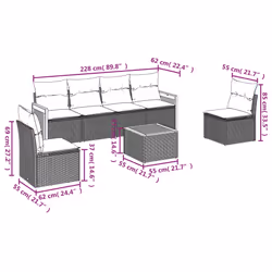 VidaXL 3259953 ensemble de meubles de jardin