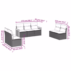 VidaXL 3259955 ensemble de meubles de jardin