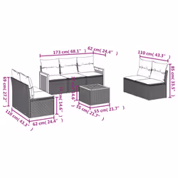 VidaXL 3259956 ensemble de meubles de jardin