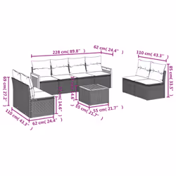 VidaXL 3259976 ensemble de meubles de jardin