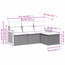 VidaXL 3259983 ensemble de meubles de jardin