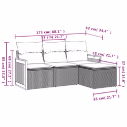 VidaXL 3259987 ensemble de meubles de jardin