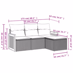 VidaXL 3259990 ensemble de meubles de jardin