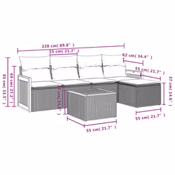 VidaXL 3259997 ensemble de meubles de jardin