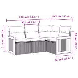 VidaXL 3260011 ensemble de meubles de jardin
