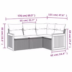 VidaXL 3260012 ensemble de meubles de jardin