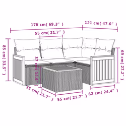 VidaXL 3260015 ensemble de meubles de jardin