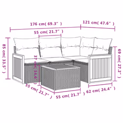 VidaXL 3260016 ensemble de meubles de jardin - Vue supplémentaire 3