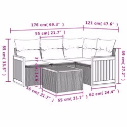 VidaXL 3260021 ensemble de meubles de jardin