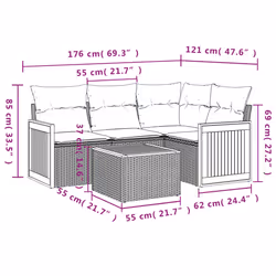VidaXL 3260022 ensemble de meubles de jardin