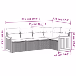 VidaXL 3260028 ensemble de meubles de jardin