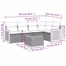 VidaXL 3260035 ensemble de meubles de jardin