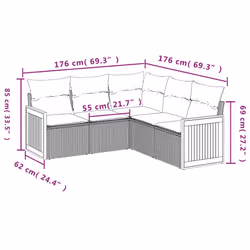 VidaXL 3260039 ensemble de meubles de jardin