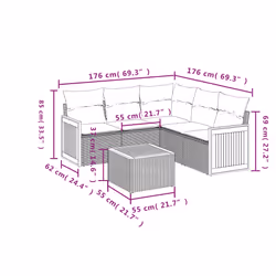 VidaXL 3260040 ensemble de meubles de jardin