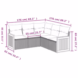 VidaXL 3260042 ensemble de meubles de jardin