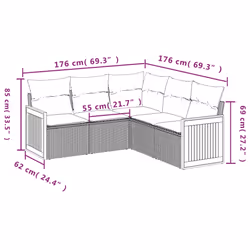 VidaXL 3260046 ensemble de meubles de jardin