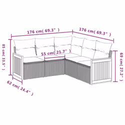 VidaXL 3260049 ensemble de meubles de jardin