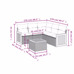 VidaXL 3260051 ensemble de meubles de jardin