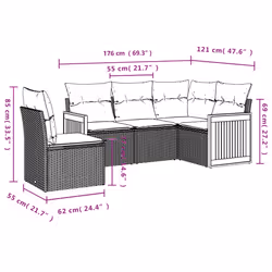 VidaXL 3260054 ensemble de meubles de jardin