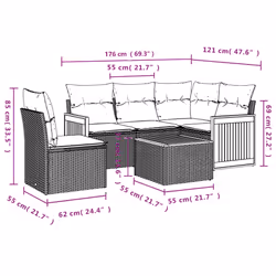 VidaXL 3260056 ensemble de meubles de jardin