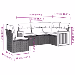 VidaXL 3260058 ensemble de meubles de jardin