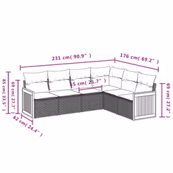 VidaXL 3260081 ensemble de meubles de jardin