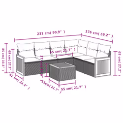 VidaXL 3260085 ensemble de meubles de jardin