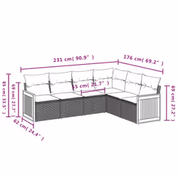 VidaXL 3260089 ensemble de meubles de jardin