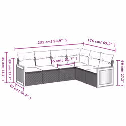 VidaXL 3260093 ensemble de meubles de jardin
