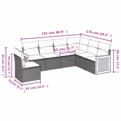 VidaXL 3260106 ensemble de meubles de jardin