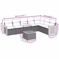 VidaXL 3260112 ensemble de meubles de jardin